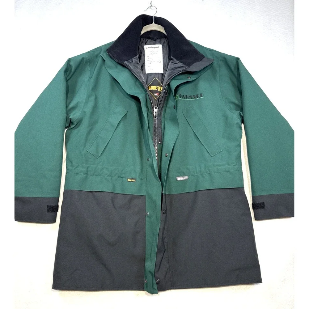 Codupal Panhard Men's XL Gore-Tex Waterproof Work Jacket Green Black Outdoor